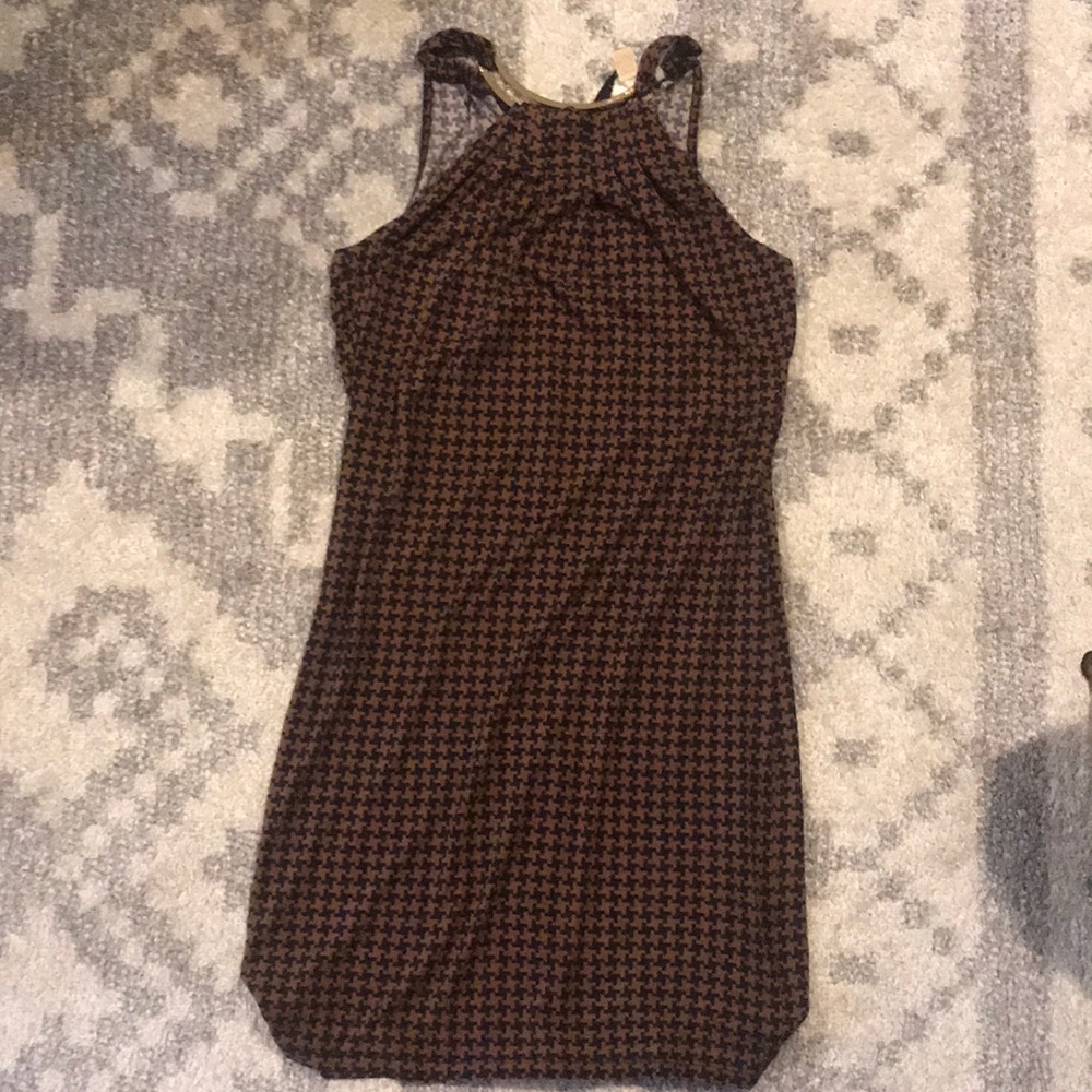 Michael Kors hounds tooth mini dress